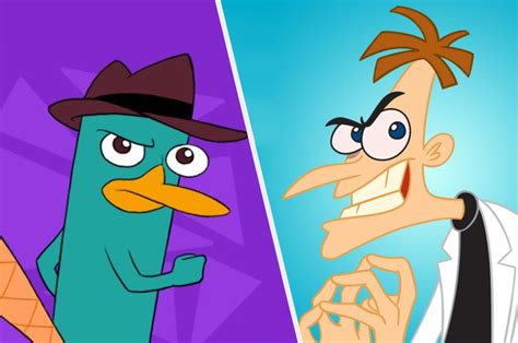 perry the platypus and doofenshmirtz|doofenshmirtz saying perry the platypus.